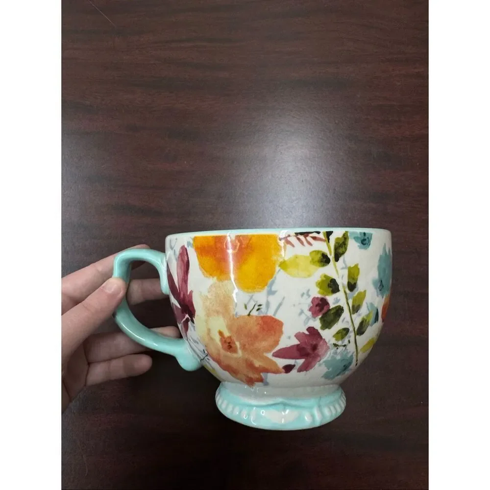 Pioneer Woman Floral Willow Bowl with Handle